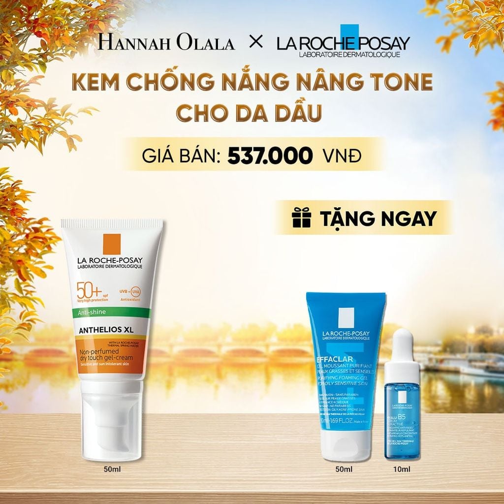  KEM CHỐNG NẮNG NÂNG TONE CHO DA DẦU LA ROCHE-POSAY ANTHELIOS XL SPF50+ PA++++ 50ML - E598 