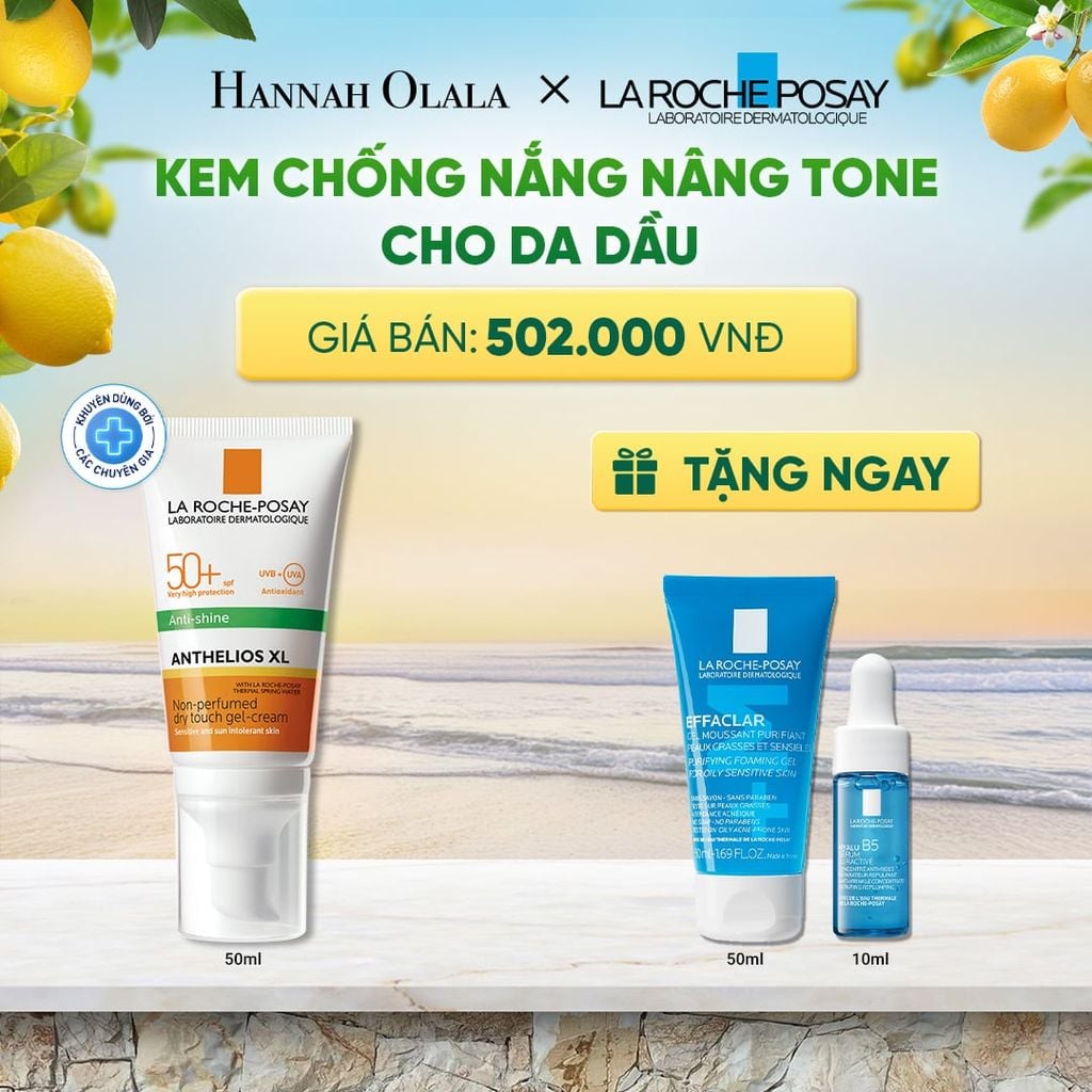  KEM CHỐNG NẮNG BẢO VỆ DA, KIỂM SOÁT DẦU ANTHELIOS XL OIL CONTROL GEL CREAM 50ML DEAL 1: 