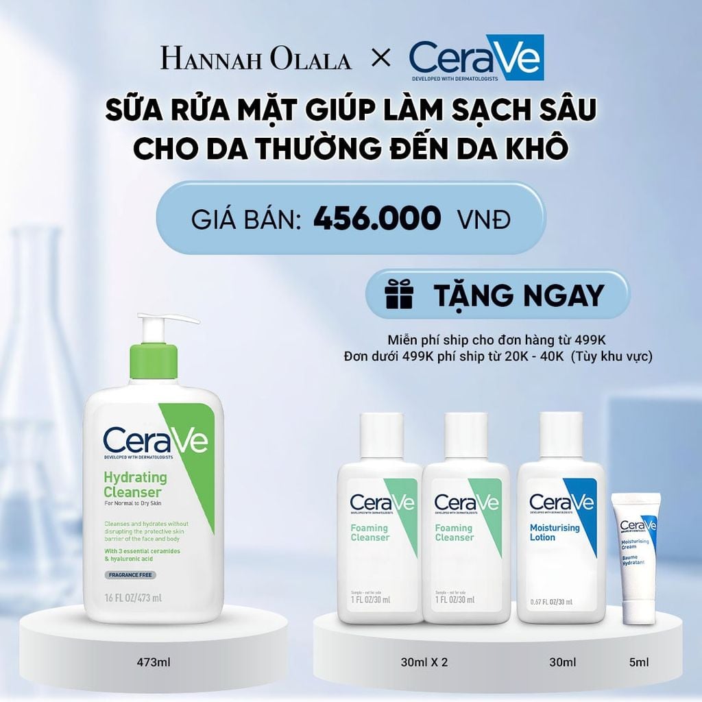  SỮA RỬA MẶT GIÚP LÀM SẠCH SÂU CHO DA THƯỜNG ĐẾN DA KHÔ HYDRATING CLEANSER 473ML DEAL 1 