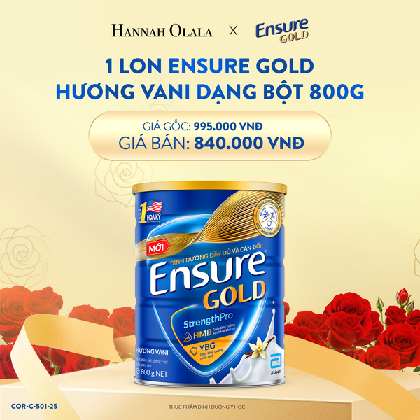  E96_DEAL 7: 1 LON ENSURE GOLD DẠNG BỘT 800G (VANI) 
