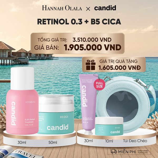  DEAL 11: RETINOL 0.3 & B5 CICA BỘ ĐÔI LÀM MỜ NẾP NHĂN VÀ DƯỠNG ẨM PHỤC HỒI CHUYÊN SÂU 