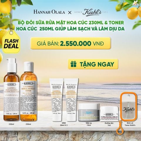  [FLASH DEAL] BỘ ĐÔI SỮA RỬA MẶT HOA CÚC 230ML & TONER HOA CÚC 250ML GIÚP LÀM SẠCH VÀ LÀM DỊU DA - A1423 