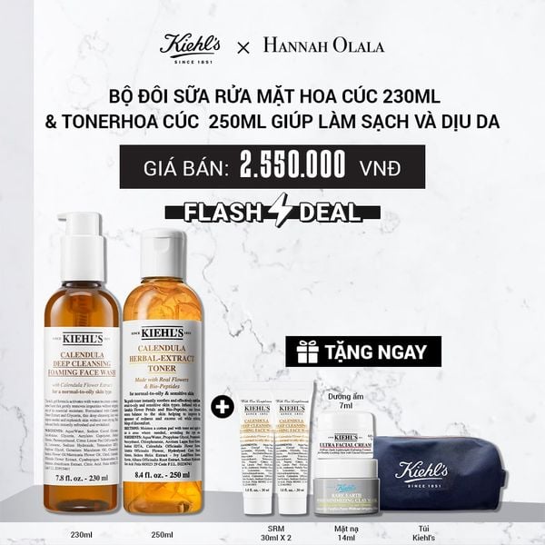  [FLASH DEAL] BỘ ĐÔI SỮA RỬA MẶT HOA CÚC 230ML & TONER HOA CÚC 250ML GIÚP LÀM SẠCH VÀ LÀM DỊU DA 
