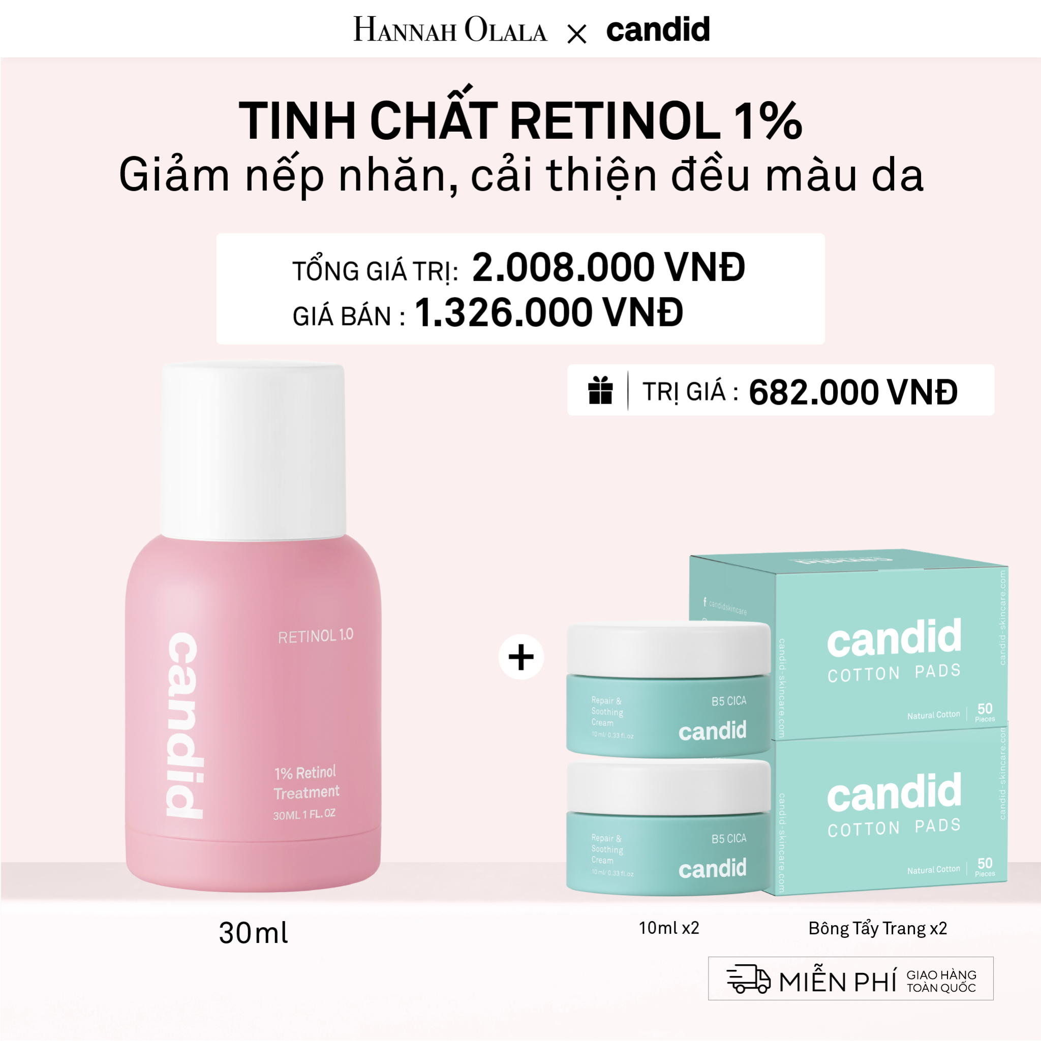 DEAL 2: TINH CHẤT RETINOL 1.0% 30ML 