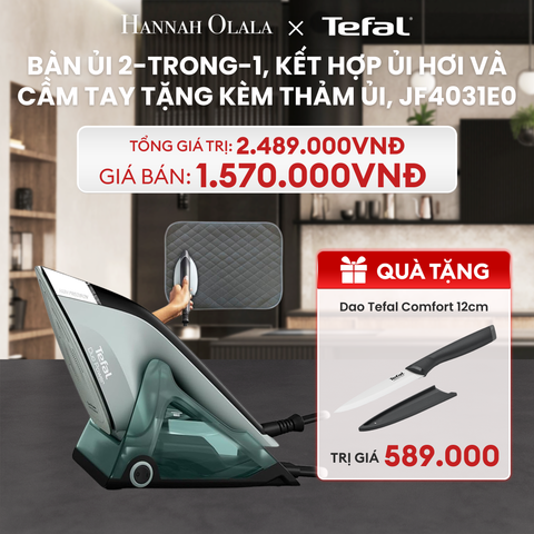  DEAL 2: BÀN ỦI 2-TRONG-1, KẾT HỢP ỦI HƠI VÀ CẦM TAY TẶNG KÈM THẢM ỦI, JF4031E0 