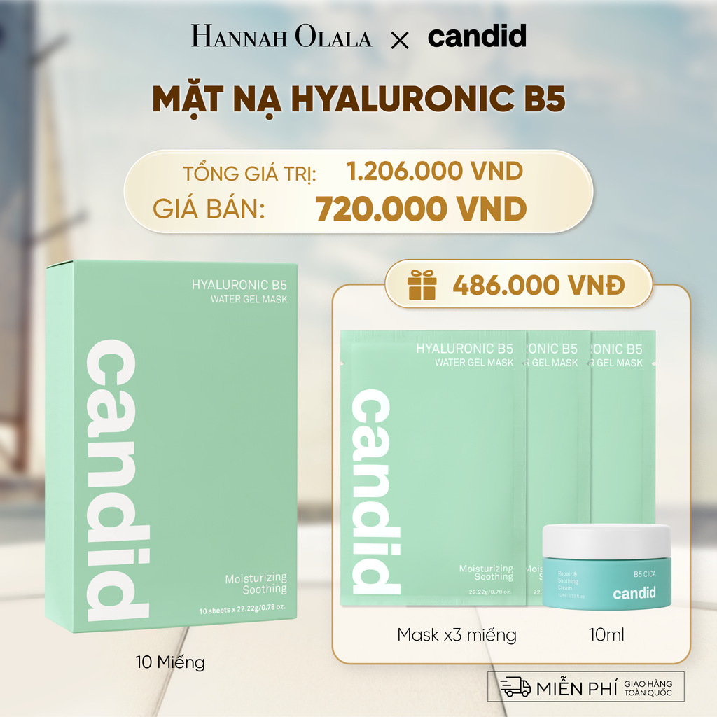  HỘP 10 MIẾNG MẶT NẠ CẤP ẨM B5 