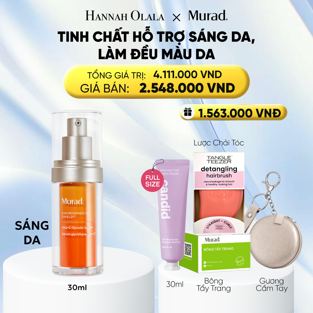  TINH CHẤT HỖ TRỢ SÁNG DA, LÀM ĐỀU MÀU DA 30ML - DEAL 2: 