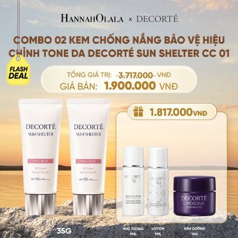  COMBO 02 KEM CHỐNG NẮNG BẢO VỆ DA DECORTÉ SUN SHELTER - B559 