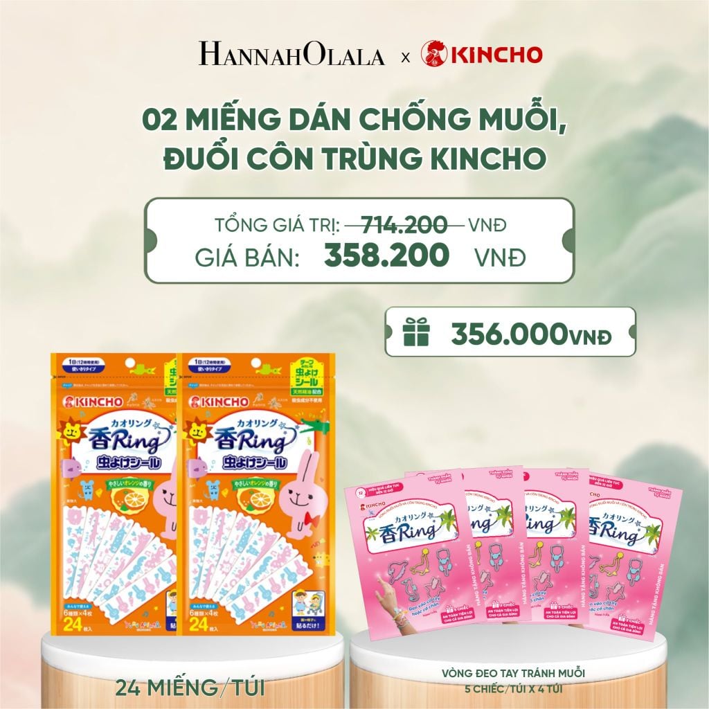  MIẾNG DÁN CHỐNG MUỖI, ĐUỔI CÔN TRÙNG KINCHO - A666 