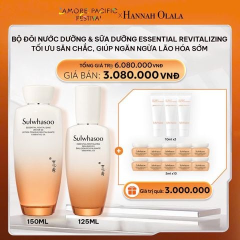  DEAL 10: BỘ ĐÔI NƯỚC DƯỠNG & SỮA DƯỠNG ESSENTIAL REVITALIZING 