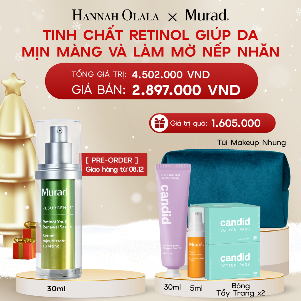 DEAL 3: TINH CHẤT RETINOL GIÚP DA MỊN MÀNG VÀ LÀM MỜ NẾP NHĂN 30ML 