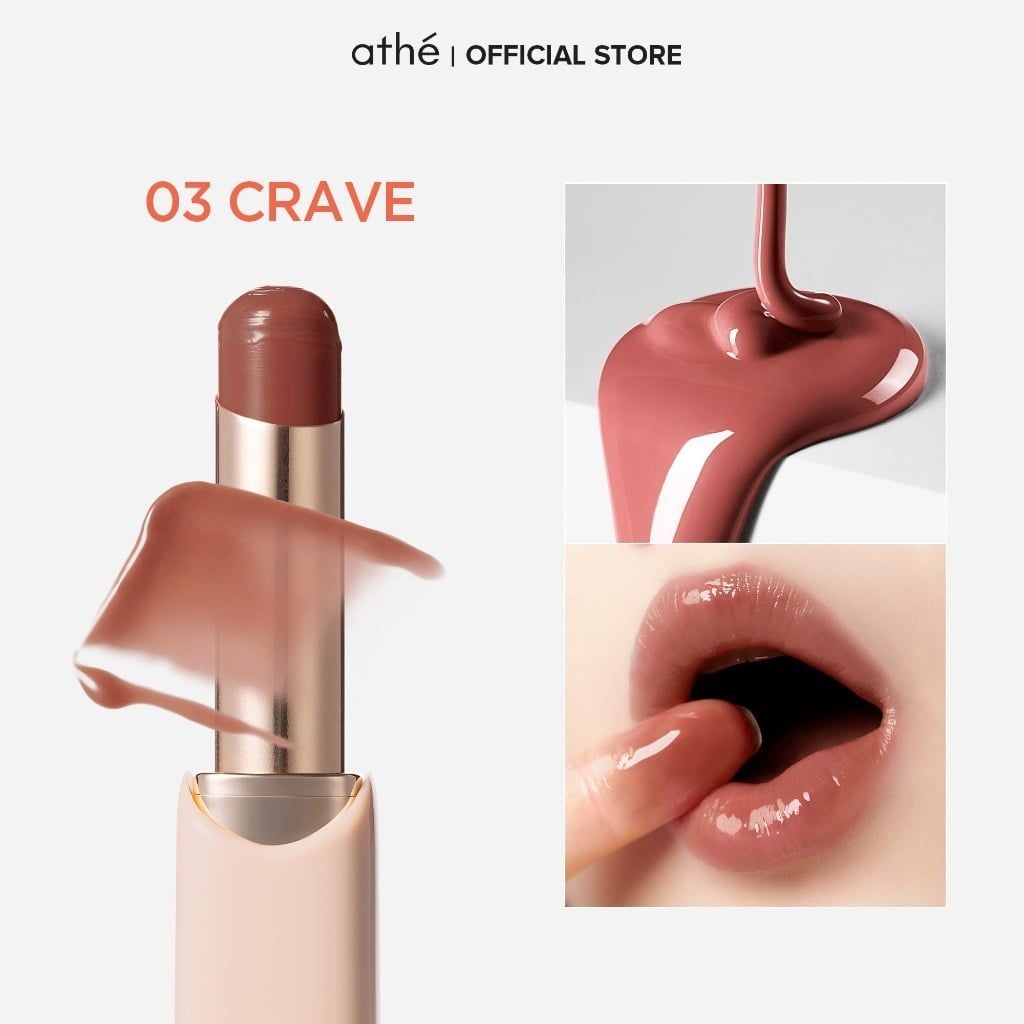  A1718_DEAL 6: MUA 1 TẶNG 1 SON DƯỠNG CĂNG BÓNG ATHÉ AUTHENTIC LIP GLOWY BALM CHO ĐÔI MÔI RẠNG RỠ SIÊU MỀM MỊN 3.4G 