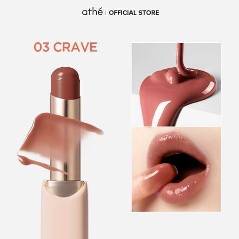  DEAL 3: COMBO SON DƯỠNG CĂNG BÓNG ATHÉ AUTHENTIC LIP GLOWY BALM 3.4G VỚI KEM DƯỠNG DA TAY ATHÉ THE PEBBLE 40ML 