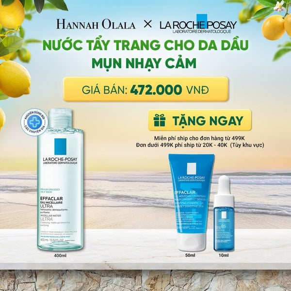  NƯỚC TẨY TRANG CHO DA DẦU MỤN NHẠY CẢM EFFACLAR MICELLAR 400ML DEAL 3: 