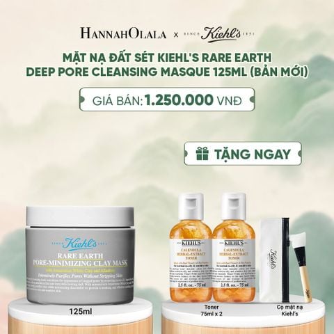 MẶT NẠ ĐẤT SÉT GIẢM DẦU & THU NHỎ LỖ CHÂN LÔNG KIEHL'S RARE EARTH DEEP PORE CLEANSING MASQUE 125ML (MỚI) - A129 