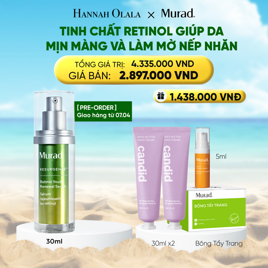  DEAL 3: TINH CHẤT RETINOL GIÚP DA MỊN MÀNG VÀ LÀM MỜ NẾP NHĂN 30ML 