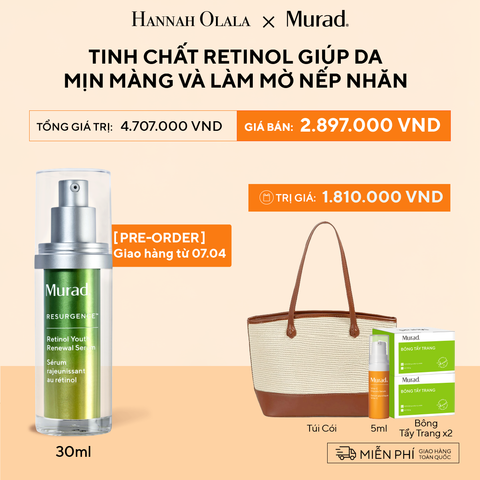  DEAL 3: TINH CHẤT RETINOL GIÚP DA MỊN MÀNG VÀ LÀM MỜ NẾP NHĂN 30ML 