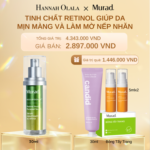  DEAL 3: TINH CHẤT RETINOL GIÚP DA MỊN MÀNG VÀ LÀM MỜ NẾP NHĂN 30ML 