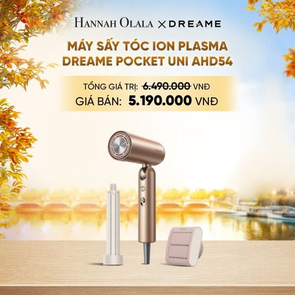  DREAME POCKET UNI AHD54 MÁY SẤY TÓC ION ÂM TƯƠNG THÍCH ĐIỆN ÁP TOÀN CẦU GẤP GỌN TÍCH HỢP TẠO KIỂU TÓC - BH 24 THÁNG - E1535 