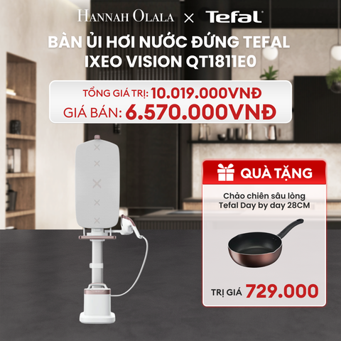  DEAL 3: BÀN ỦI HƠI NƯỚC ĐỨNG TEFAL IXEO VISION QT1811E0 