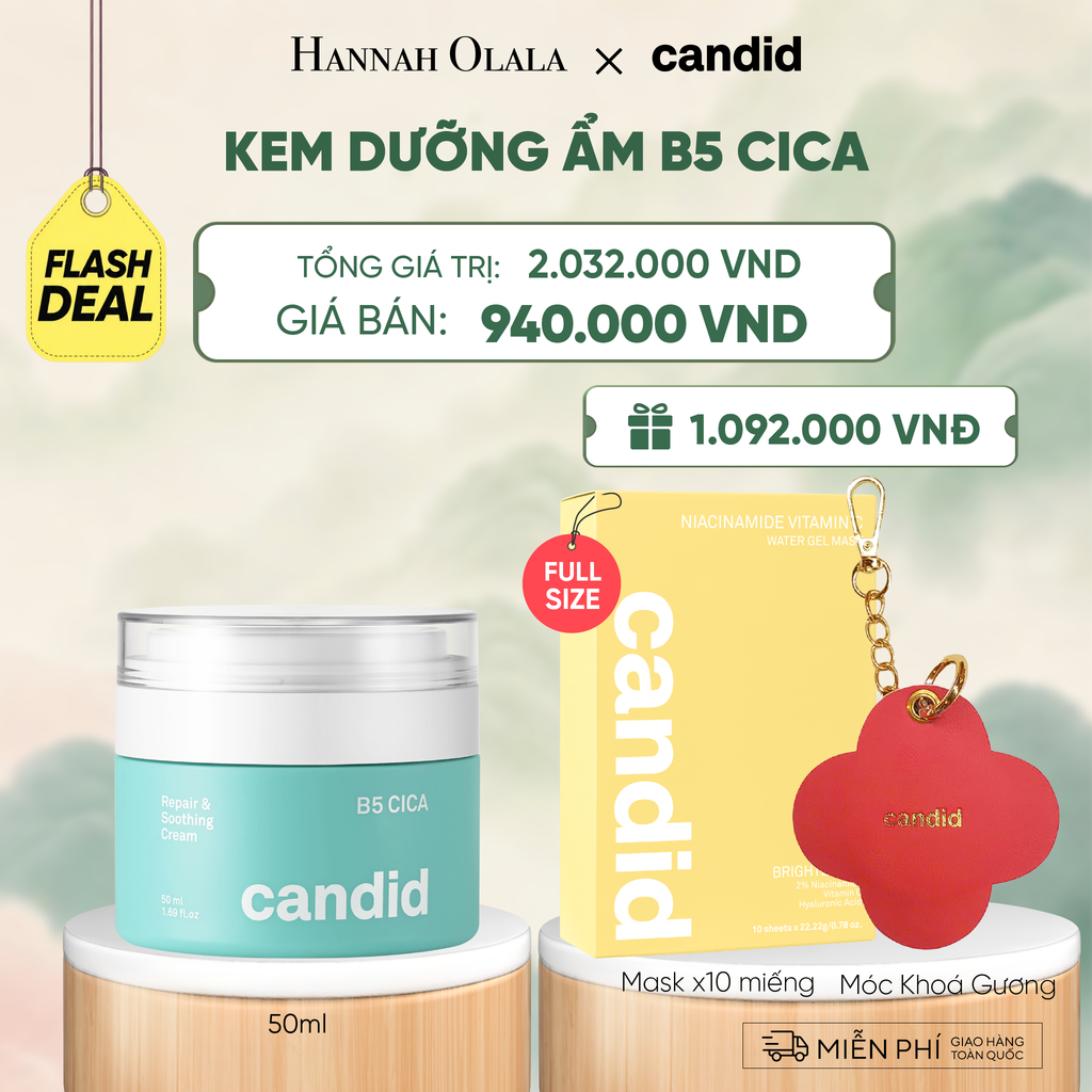  FLASHDEAL 3: KEM DƯỠNG ẨM B5 CICA - A1610 