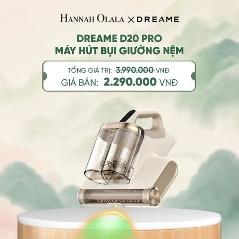  DREAME D20 PRO MÁY HÚT BỤI GIƯỜNG NỆM LỰC HÚT 15.500 PA - DIỆT KHUẨN LED UV ĐẾN 99,99% - BH 24 THÁNG - A1796 