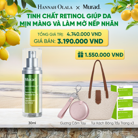  TINH CHẤT RETINOL GIÚP DA MỊN MÀNG VÀ LÀM MỜ NẾP NHĂN 30ML DEAL 3: 