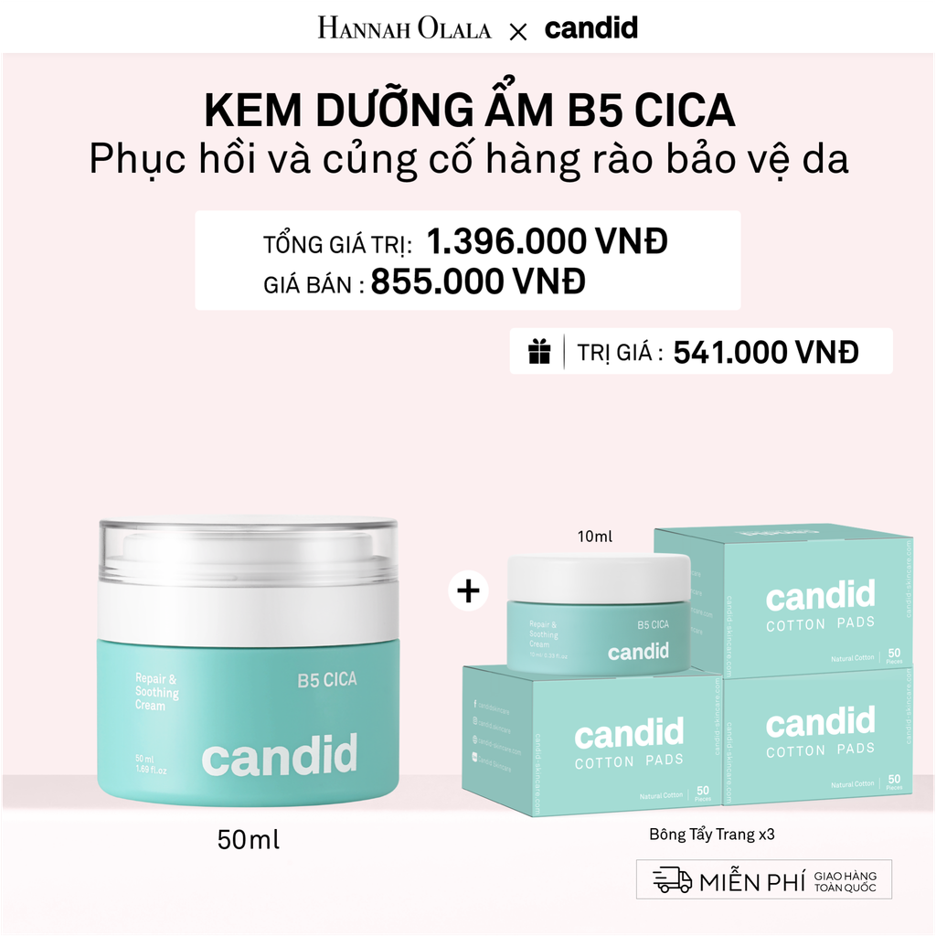  DEAL 3: KEM DƯỠNG ẨM B5 CICA 50ML 
