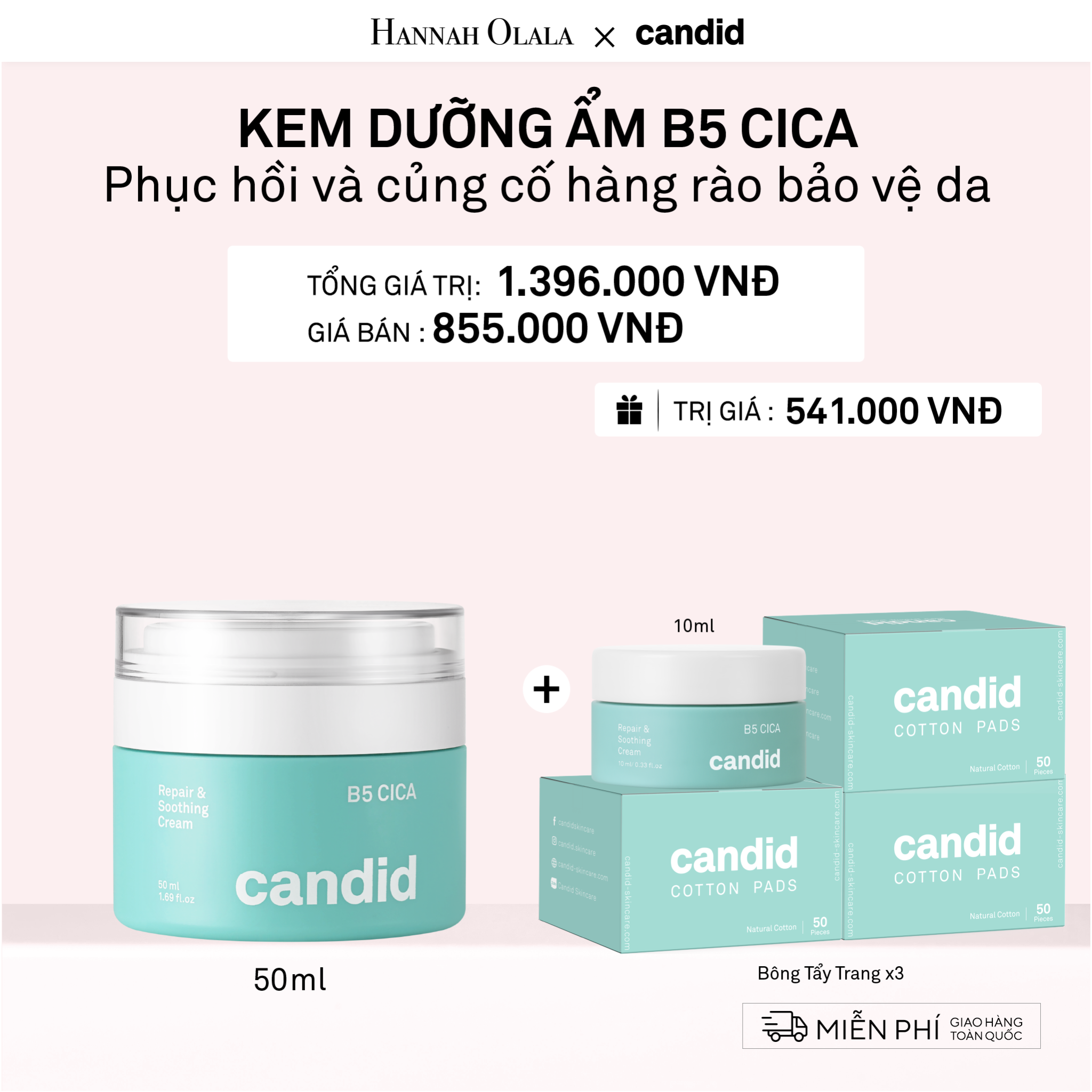  DEAL 3: KEM DƯỠNG ẨM B5 CICA 50ML 