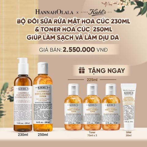  BỘ ĐÔI SỮA RỬA MẶT HOA CÚC 230ML & TONER HOA CÚC 250ML KIEHL'S GIÚP LÀM SẠCH VÀ LÀM DỊU DA - A288 