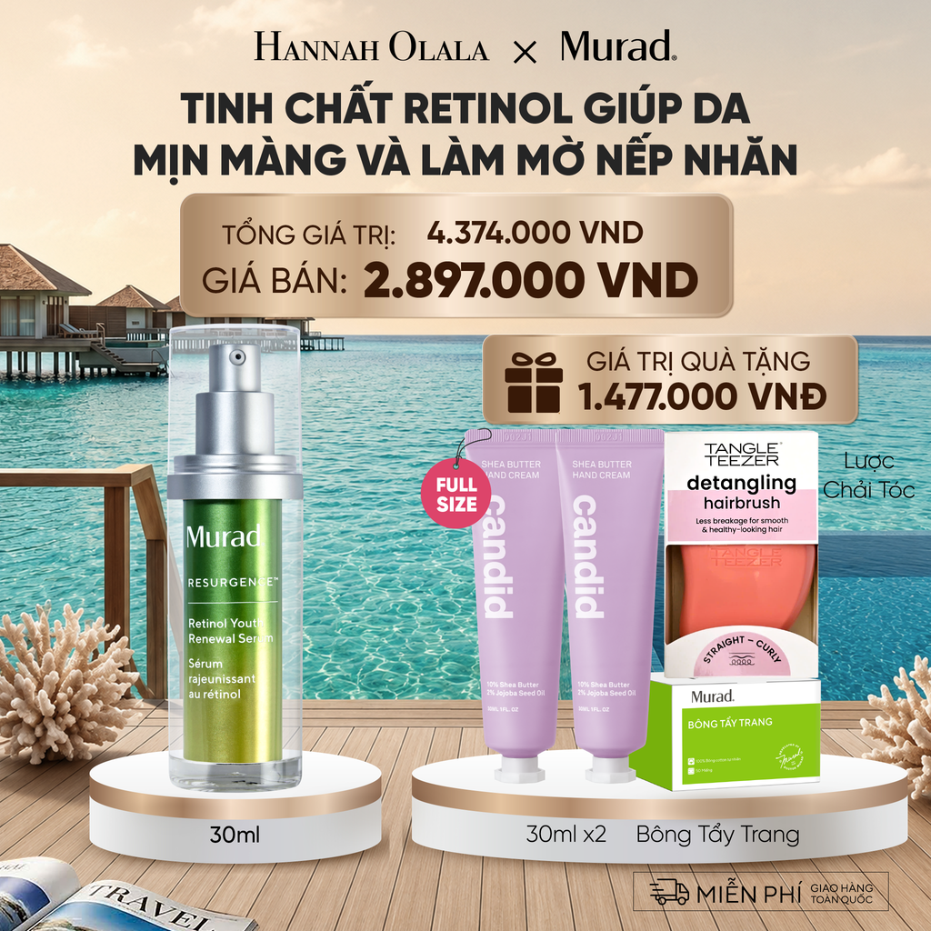 DEAL 3: TINH CHẤT RETINOL GIÚP DA MỊN MÀNG VÀ LÀM MỜ NẾP NHĂN 30ML 