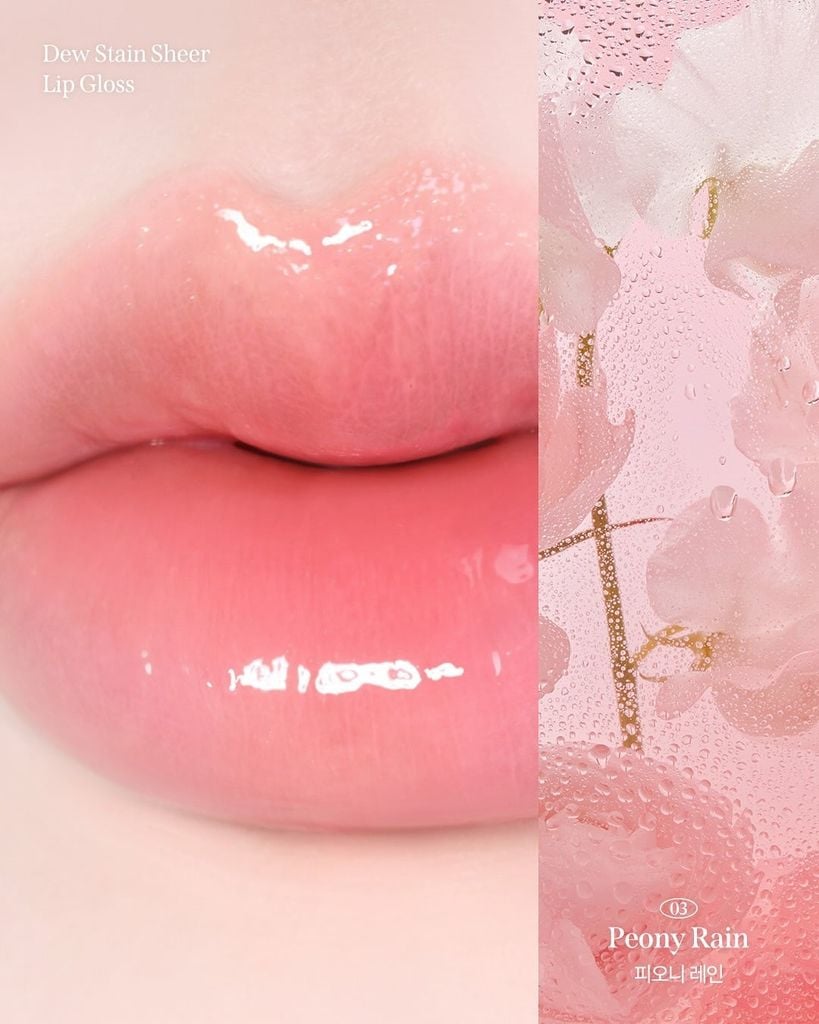  DEAL 10 - SON BÓNG CÓ MÀU MILKTOUCH DEW STAIN SHEER LIP GLOSS 4G 