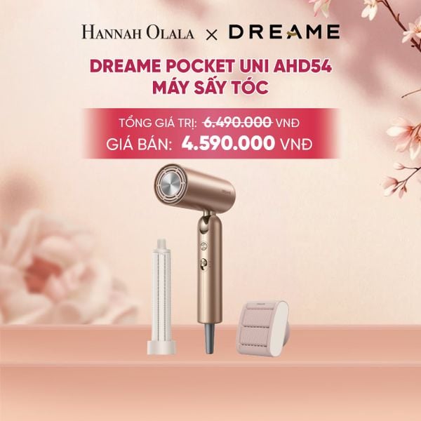  DREAME POCKET UNI AHD54 MÁY SẤY TÓC ION ÂM TƯƠNG THÍCH ĐIỆN ÁP TOÀN CẦU GẤP GỌN TÍCH HỢP TẠO KIỂU TÓC - BH 24 THÁNG 