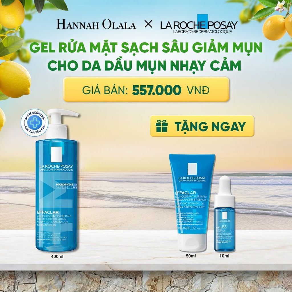  GEL RỬA MẶT SẠCH SÂU CHO DA DẦU MỤN EFFACLAR FOAMING GEL 400ML DEAL 4: 