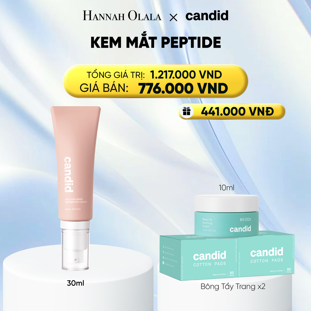  KEM MẮT PEPTIDE GIẢM NẾP NHĂN, TĂNG ĐỘ ĐÀN HỒI VÀ GIẢM QUẦNG THÂM MẮT - DEAL 4: 