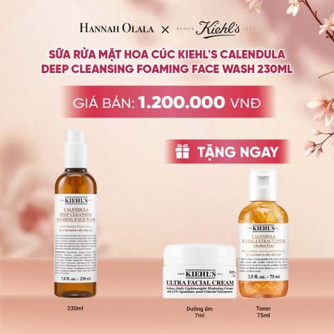  SỮA RỬA MẶT HOA CÚC KIEHL'S CALENDULA DEEP CLEANSING FOAMING FACE WASH 230ML - A1701 
