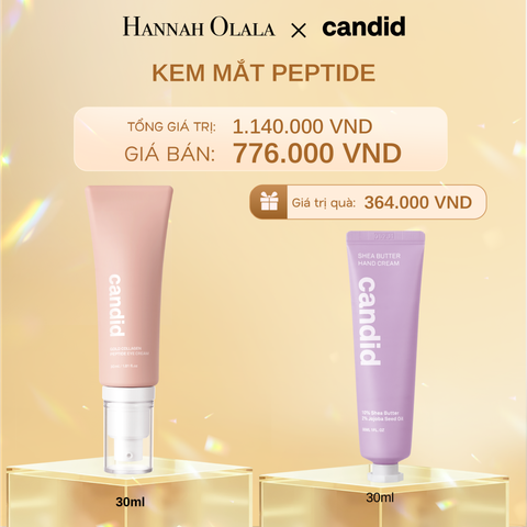  DEAL 4: KEM MẮT PEPTIDE GIẢM NẾP NHĂN, TĂNG ĐỘ ĐÀN HỒI VÀ GIẢM QUẦNG THÂM MẮT 30ML 