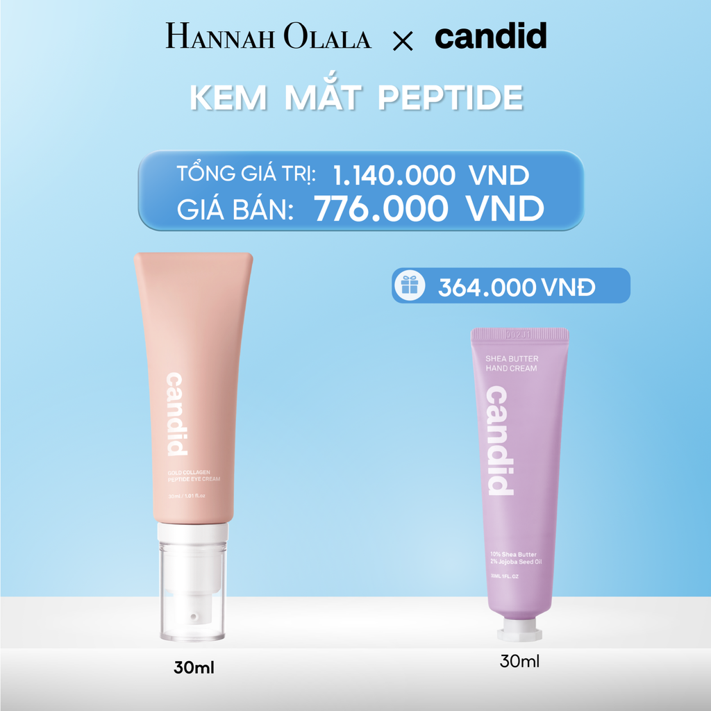  DEAL 4: KEM MẮT PEPTIDE GIẢM NẾP NHĂN, TĂNG ĐỘ ĐÀN HỒI VÀ GIẢM QUẦNG THÂM MẮT 