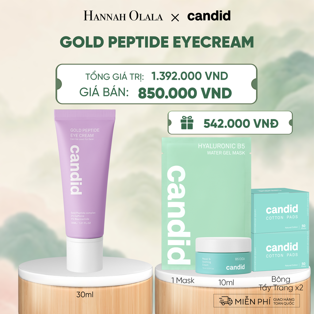  KEM MẮT GOLD PEPTIDE GIẢM NẾP NHĂN VÀ GIẢM QUẦNG THÂM MẮT - A1611 