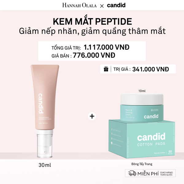  DEAL 4: KEM MẮT PEPTIDE GIẢM NẾP NHĂN, TĂNG ĐỘ ĐÀN HỒI VÀ GIẢM QUẦNG THÂM MẮT 30ML 