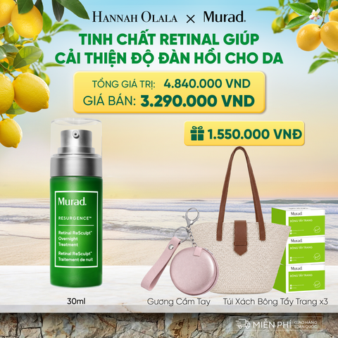  TINH CHẤT RETINAL GIÚP CẢI THIỆN ĐỘ ĐÀN HỒI CHO DA 30ML DEAL 4: 