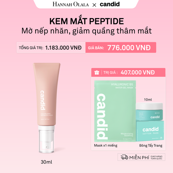  DEAL 4: KEM MẮT PEPTIDE GIẢM NẾP NHĂN, TĂNG ĐỘ ĐÀN HỒI VÀ GIẢM QUẦNG THÂM MẮT 
