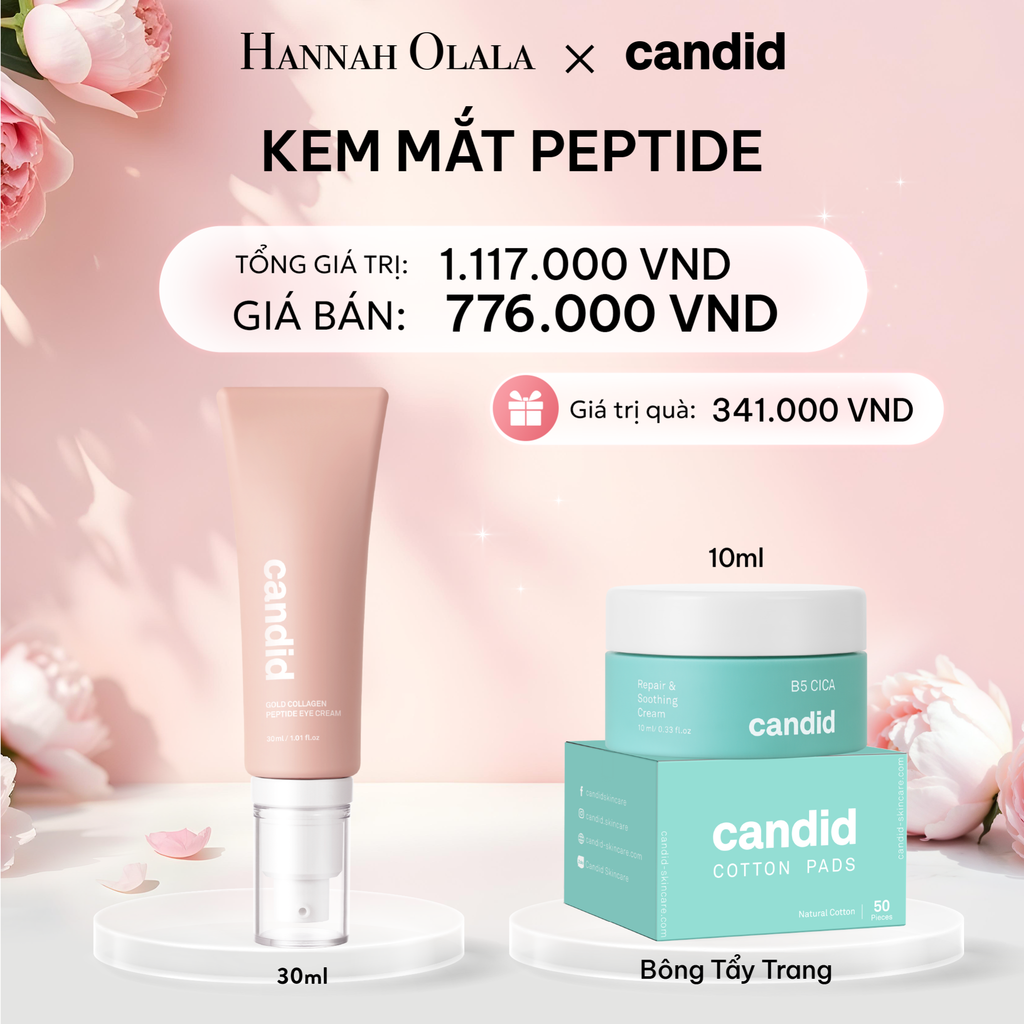  E253: DEAL 4: KEM MẮT PEPTIDE GIẢM NẾP NHĂN, TĂNG ĐỘ ĐÀN HỒI VÀ GIẢM QUẦNG THÂM MẮT 30ML 