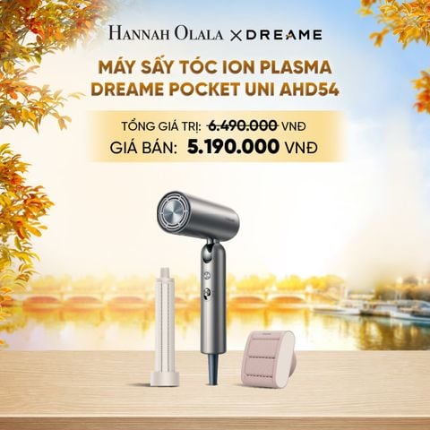  DREAME POCKET UNI AHD54 MÁY SẤY TÓC ION ÂM TƯƠNG THÍCH ĐIỆN ÁP TOÀN CẦU GẤP GỌN TÍCH HỢP TẠO KIỂU TÓC - BH 24 THÁNG - E1535 