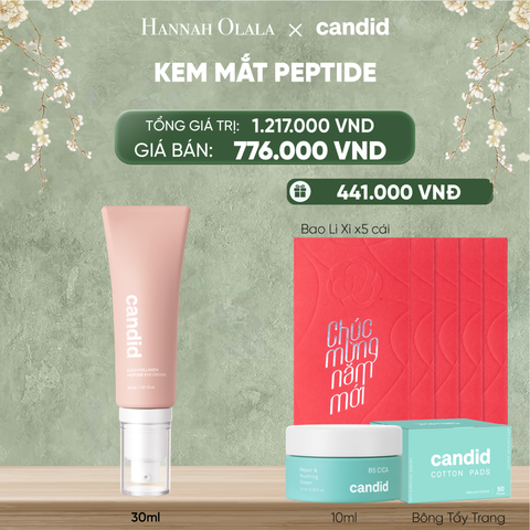  DEAL 4: KEM MẮT PEPTIDE GIẢM NẾP NHĂN, TĂNG ĐỘ ĐÀN HỒI VÀ GIẢM QUẦNG THÂM MẮT 