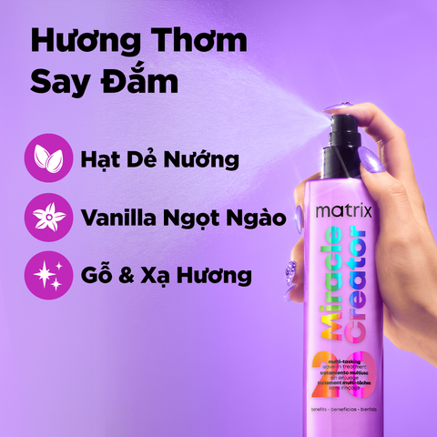  XỊT DƯỠNG ĐA NĂNG KHÔNG CẦN XẢ MATRIX MIRACLE CREATOR 190ML - D24 