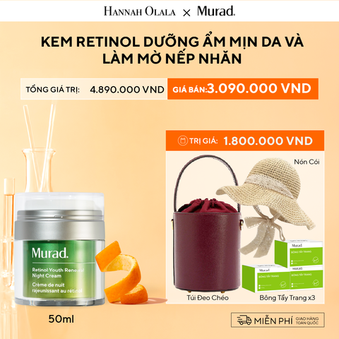  KEM RETINOL DƯỠNG ẨM MỊN DA VÀ LÀM MỜ NẾP NHĂN 50ML DEAL 5: 