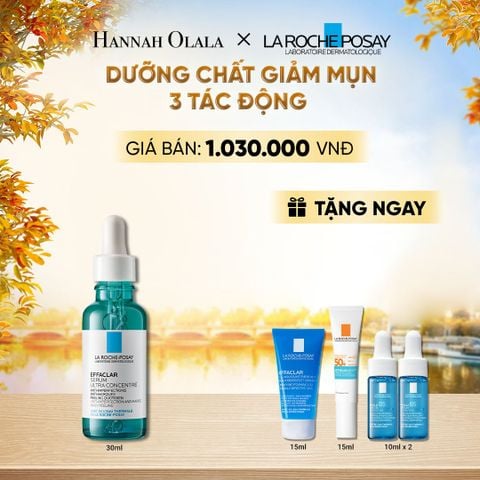  DƯỠNG CHẤT GIẢM MỤN 3 TÁC ĐỘNG LA ROCHE-POSAY EFFACLAR SERUM 30ML - E602 