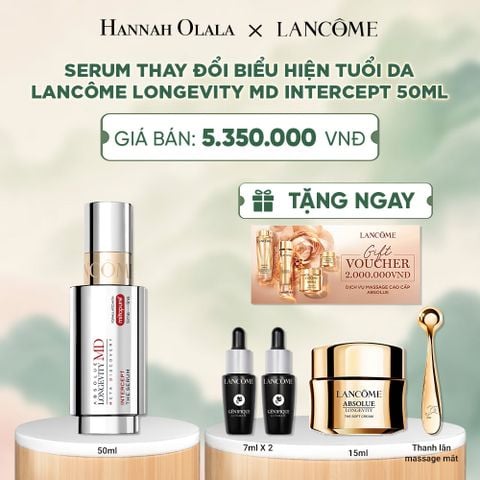  SERUM THAY ĐỔI BIỂU HIỆN TUỔI DA LANCÔME LONGEVITY MD INTERCEPT 50ML ( MỚI ) - A141 