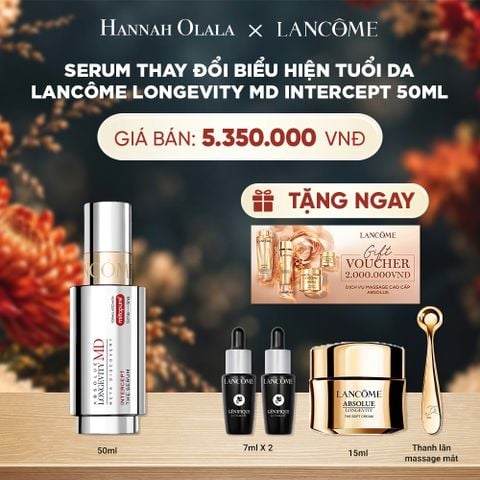  SERUM THAY ĐỔI BIỂU HIỆN TUỔI DA LANCÔME LONGEVITY MD INTERCEPT 50ML ( MỚI ) - A141 